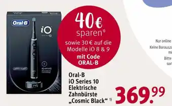 Rossmann Oral-B i0 Series 10 Elektrische Zahnbürste ,,Cosmic Black“ Angebot