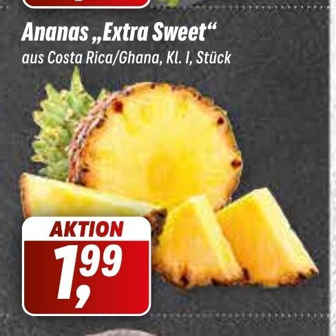 Simmel Ananas,,Extra Sweet" aus Costa Rica/Ghana, Kl. I, Stück Angebot