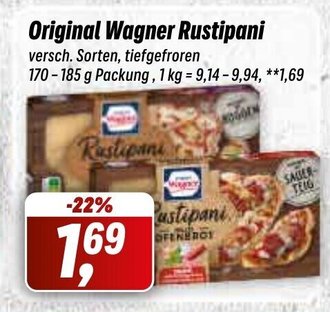 Simmel Original Wagner Rustipani 170-185g Angebot