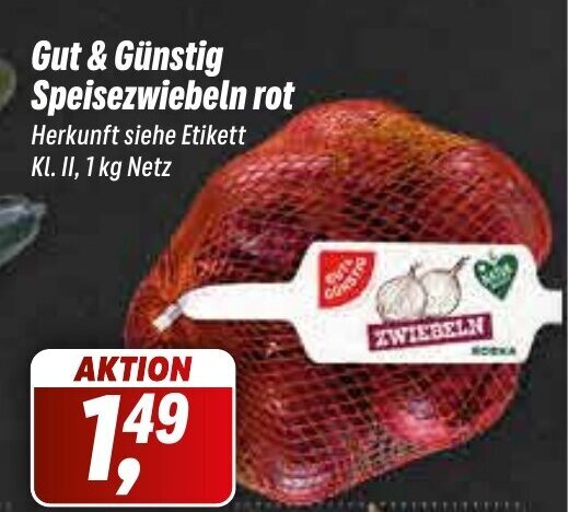 Simmel Gut & Günstig BIO Speisezwiebeln rot 1kg Angebot