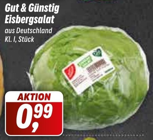 Simmel Gut & Günstig Eisbergsalat Angebot