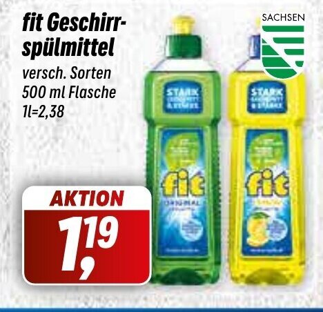 Simmel fit Geschirrspülmittel 500ml Angebot