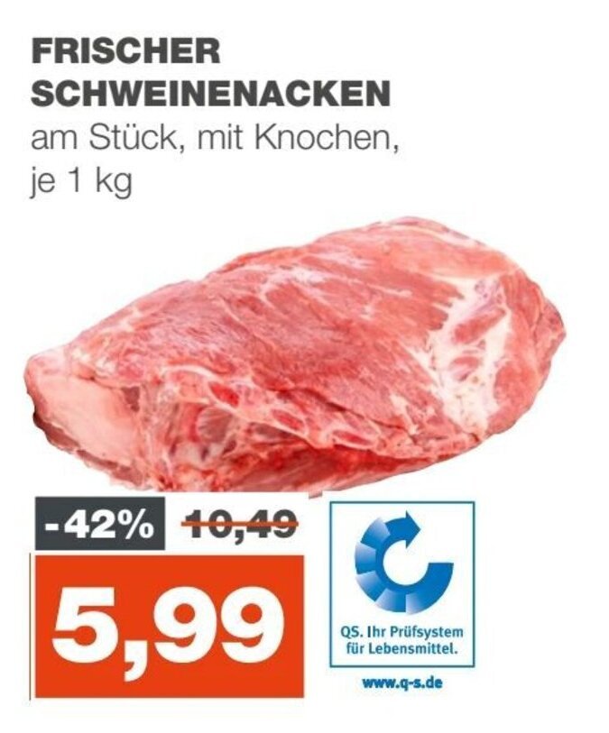 mein real SCHWEINENACKEN je 1 kg Angebot