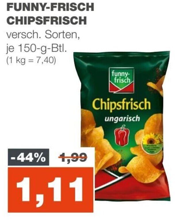 mein real FUNNY-FRISCH CHIPSFRISCH je 150-g Angebot