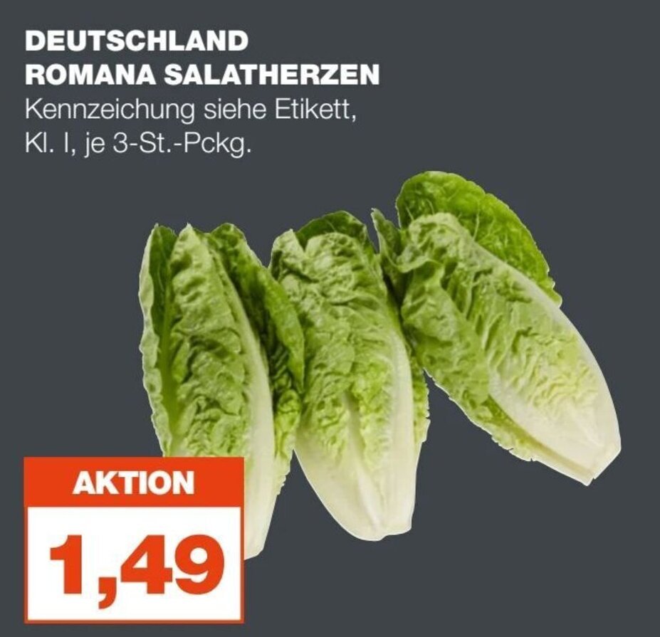 mein real ROMANA SALATHERZEN  je 3 st Angebot