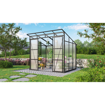 toom Baumarkt Gewächshaus 'playa 5900' 6 mm schwarz 254 x 192 cm Angebot