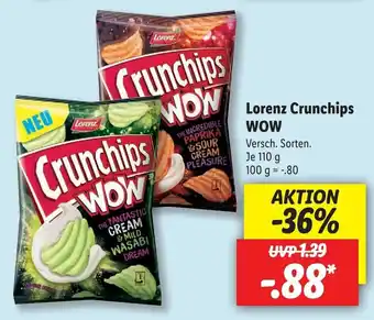 Lidl Lorenz Crunchips Wow 110 g Angebot