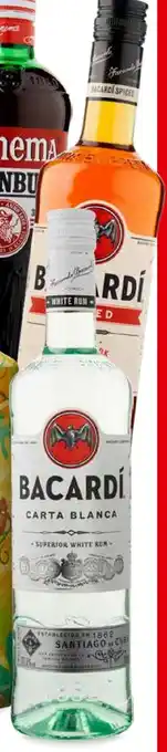 CENTERSHOP Bacardi Rum carta blanca, spiced, limon of razz, fles 700 ml Angebot