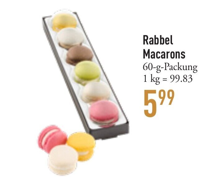 Galeria Markthalle Rabbel Macarons 60-g-Packung Angebot