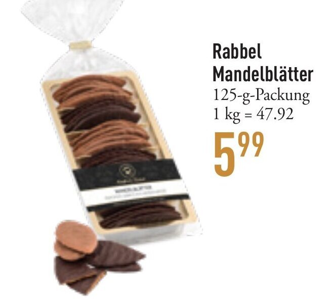 Galeria Markthalle Rabbel Mandelblätter 125-g-Packung Angebot