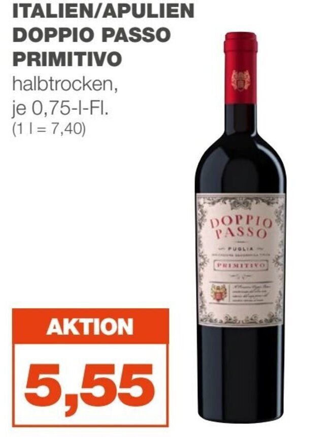 Doppio Passo Primitivo Angebot Diese Woche Alle Doppio passo primitivo Angebote - Entdecken Sie das günstigste