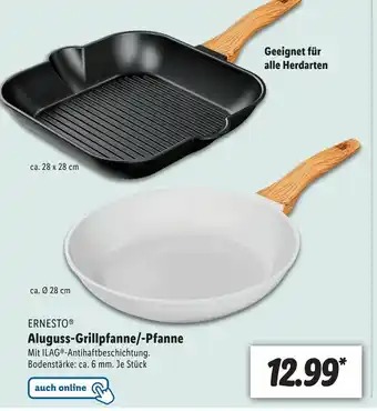 Lidl Ernesto Aluguss Grillpfanne/Pfanne Angebot