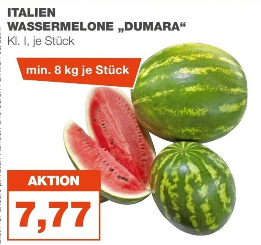 mein real WASSERMELONE ,DUMARA" Kl. I, je Stück Angebot