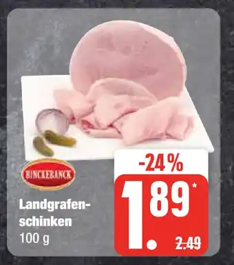 Edeka BINCKEBANCK Landgrafen-schinken 100 g Angebot