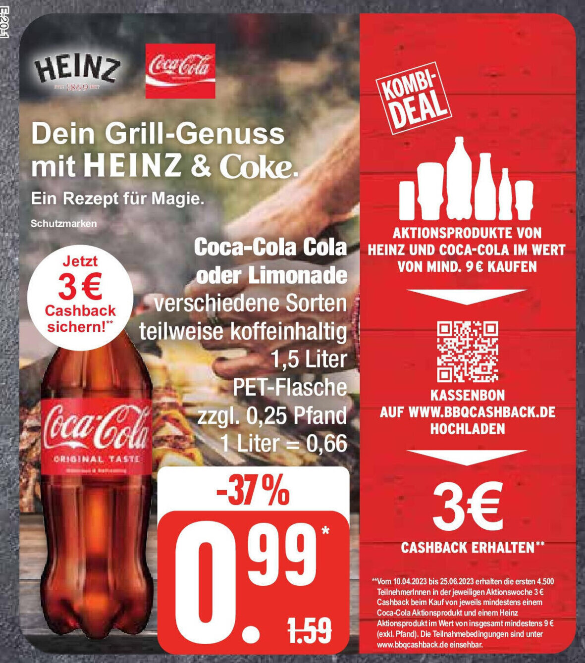 Edeka Coca-Cola oder Limonade 1,5 Liter Angebot