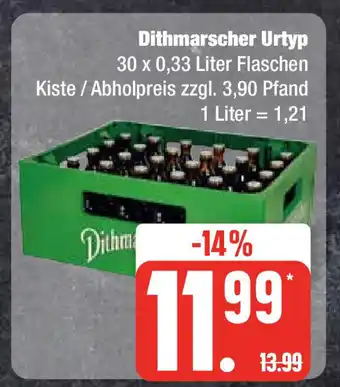 Edeka Dithmarscher Urtyp 30 x 0,33 Liter Angebot