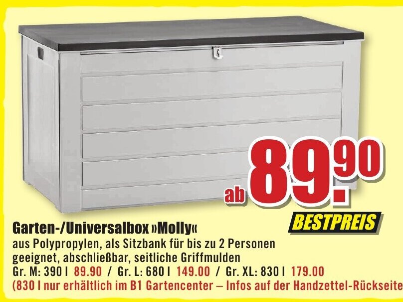 B1 Discount Baumarkt Garten-/Universalbox >>Molly<< Angebot