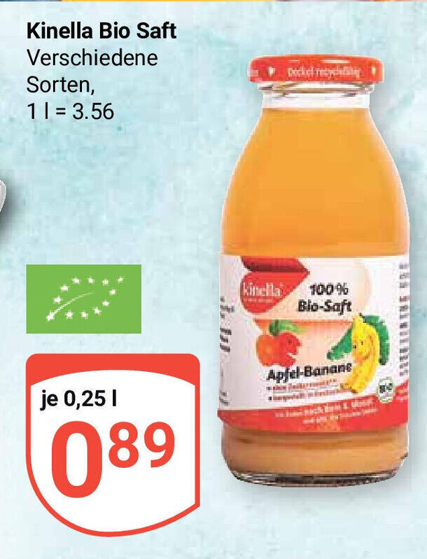 Globus Kinella Bio Saft 250ml Angebot