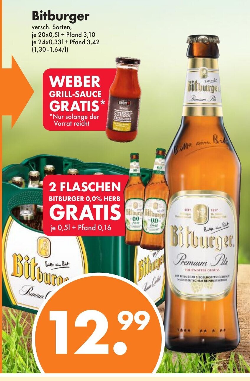 Trink und Spare Bitburger 20*500/24*330ml Angebot