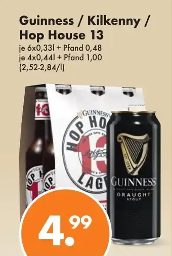 Trink und Spare Guinness / Kilkenny / Hop House 13 6*330/4*440ml Angebot