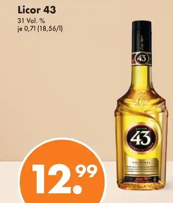 Trink und Spare Licor 43 31 Vol. % 700ml Angebot