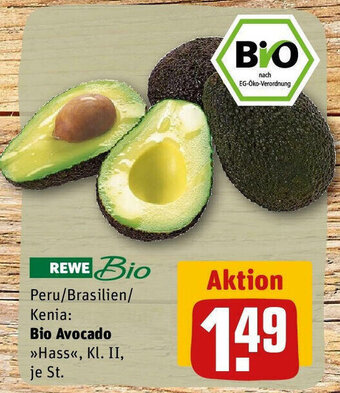 REWE Bio Avocado >>Hass«<, Kl. II, je St. Angebot