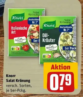 REWE Knorr Salat Krönung versch. Sorten, je 5er-Pckg. Angebot