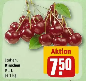 REWE Italien: Kirschen Kl. I, je 1 kg Angebot