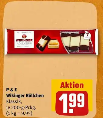 REWE P & E Wikinger Röllchen Klassik, 200g Angebot