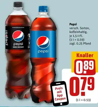 REWE Pepsi je 1,5-l-Fl. Angebot