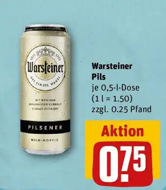 REWE Warsteiner Pils je 0,5-l-Dose Angebot