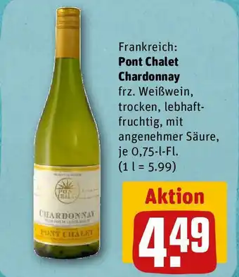 REWE Frankreich: Pont Chalet Chardonnay 750ml Angebot