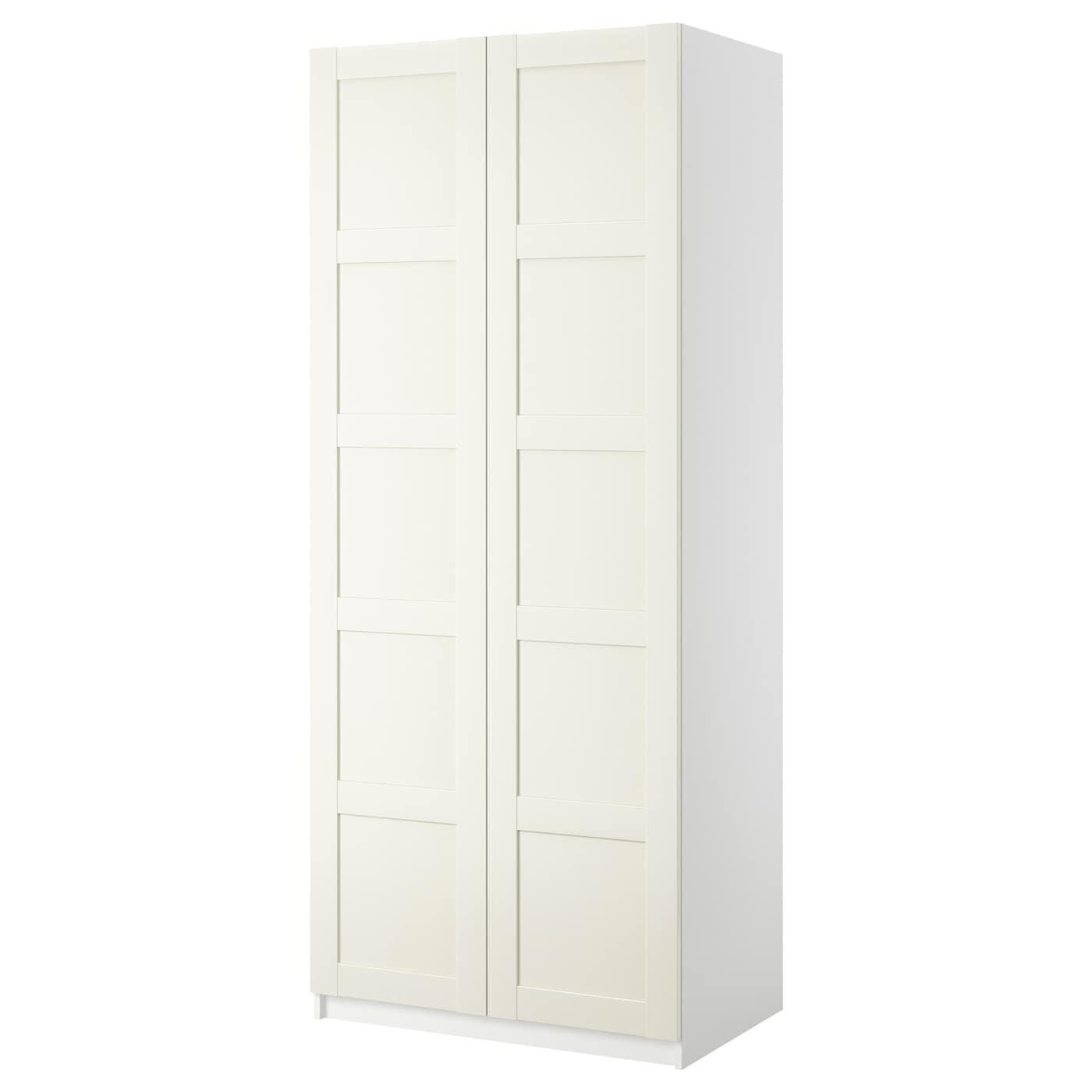 IKEA Pax schrank mit 2 türen weiß/bergsbo weiß 100x38x236 cm Angebot