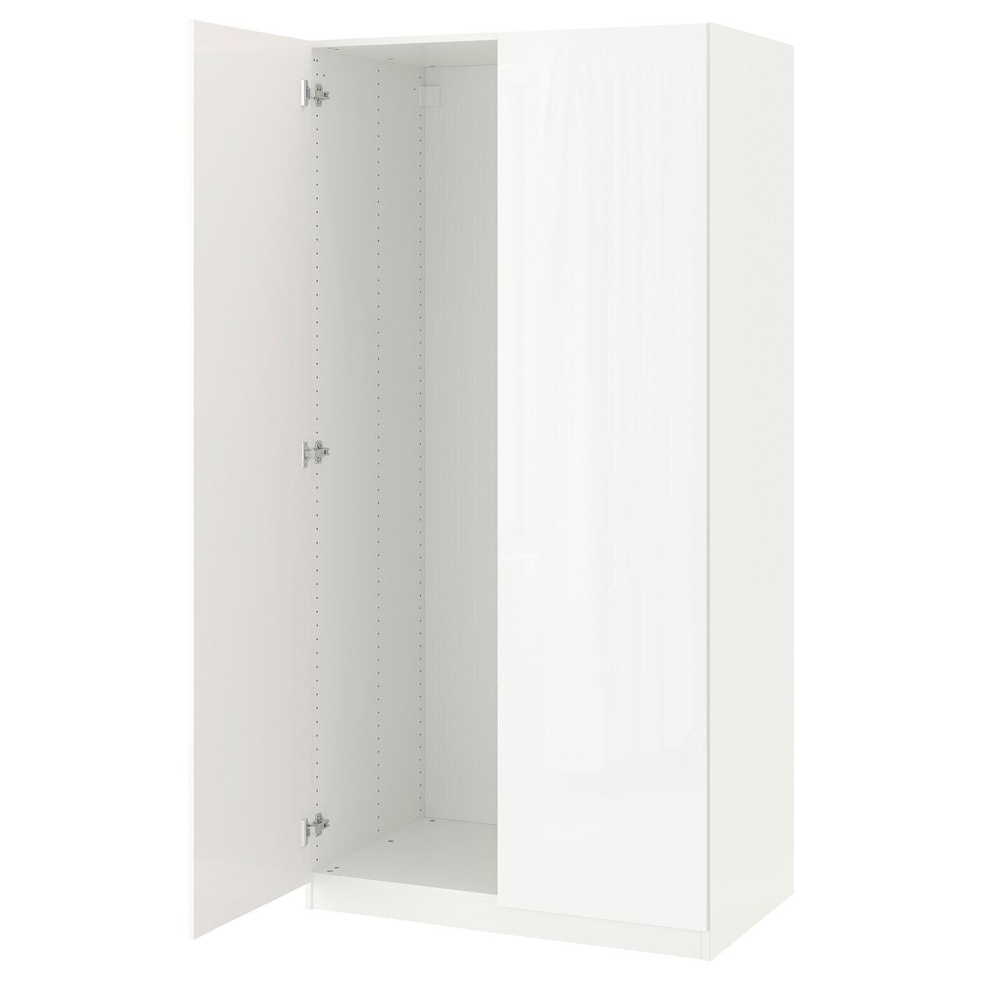 IKEA Pax / fardal schrank mit 2 türen weiß/hochglanz/weiß Angebot