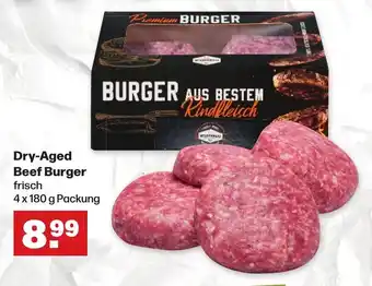 Handelshof Dry-Aged Beef Burger 4 x 180 g Packung Angebot