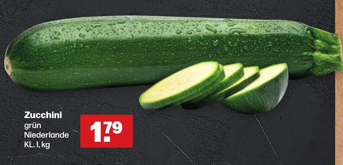Handelshof Zucchini grün Niederlande KL. 1, kg Angebot