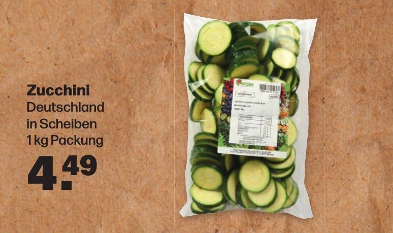 Handelshof Zucchini 1 kg Packung Angebot