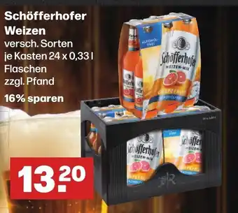 Handelshof Schöfferhofer Weizen je Kasten 24 x 0,331 Flaschen Angebot