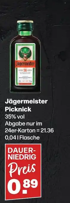 Handelshof Jägermeister Picknick  0,041 Flasche Angebot