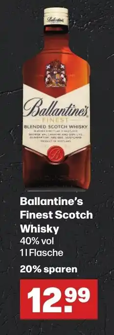 Handelshof Ballantine's Finest Scotch Whisky 11 Flasche Angebot