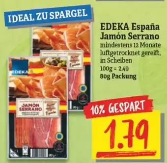 NP Discount Edeka España Jamón Serrano 80g Angebot