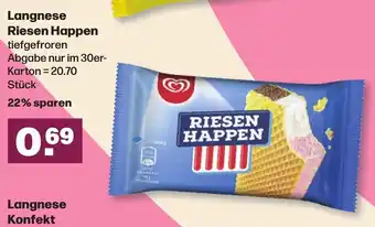 Handelshof Langnese Riesen Happen Angebot