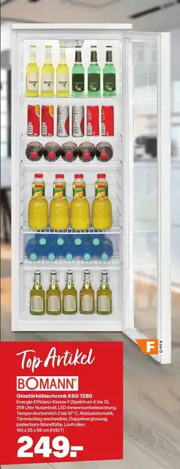Handelshof BOMANN Glastürkühlschrank KSG 7280 Angebot