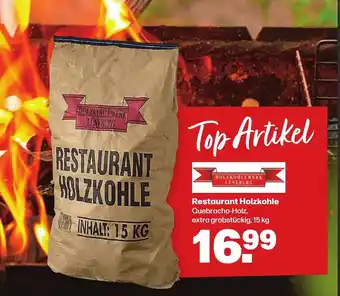 Handelshof Restaurant Holzkohle Quebracho-Holz, extra grobstückig, 15 kg Angebot