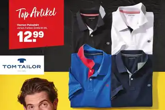 Handelshof TOM TAILOR Herren-Poloshirt versch. Farben, Größe M-3XL Angebot