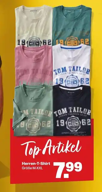 Handelshof TOM TAILOR Herren-T-Shirt Größe M-XXL Angebot