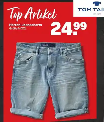 Handelshof TOM TAILOR Herren-Jeansshorts Größe M-XXL Angebot