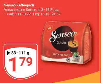 Globus Senseo Kaffeepads Verschiedene Sorten je 83-111 g Angebot