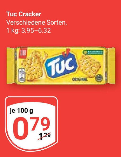 Globus LU Tuc Cracker Verschiedene Sorten, je 100 g Angebot