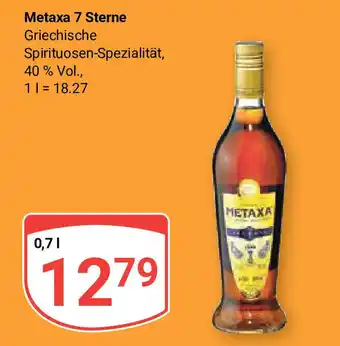 Globus Metaxa 7 Sterne je 0,7 L Angebot